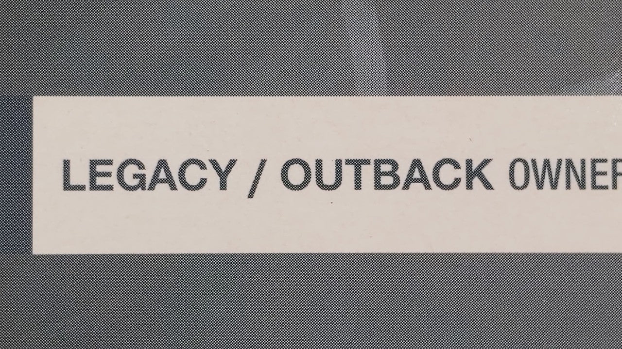 2009 Subaru Legacy Owners Manual Book Guide OEM Used Auto Parts - Oemusedautoparts1.com