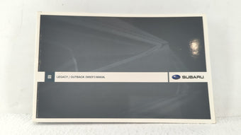 compare product 2009 Subaru Legacy Owners Manual Book Guide OEM Used Auto Parts