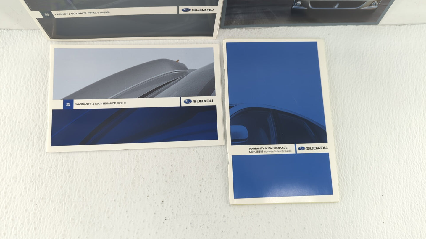 2009 Subaru Legacy Owners Manual Book Guide OEM Used Auto Parts - Oemusedautoparts1.com