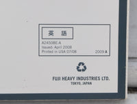 2009 Subaru Legacy Owners Manual Book Guide OEM Used Auto Parts - Oemusedautoparts1.com