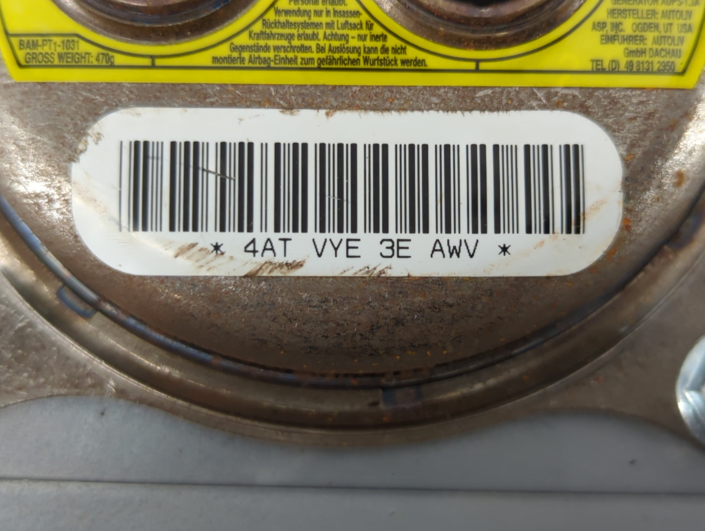 2008-2009 Subaru Legacy Air Bag Driver Left Steering Wheel Mounted Fits Fits 2008 2009 OEM Used Auto Parts - Oemusedautopart