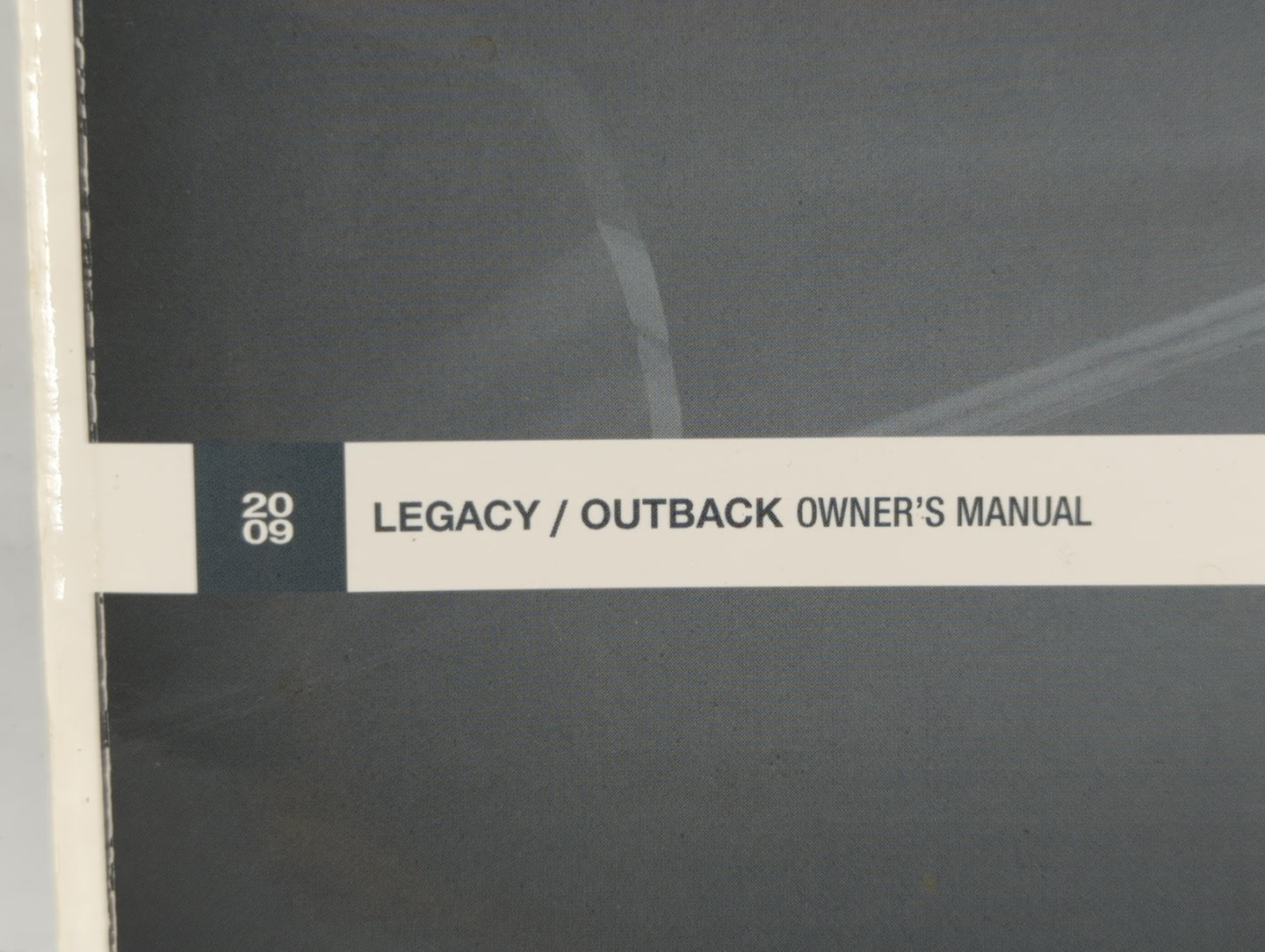 2009 Subaru Legacy Owners Manual Book Guide OEM Used Auto Parts - Oemusedautoparts1.com