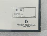 2009 Subaru Legacy Owners Manual Book Guide OEM Used Auto Parts - Oemusedautoparts1.com