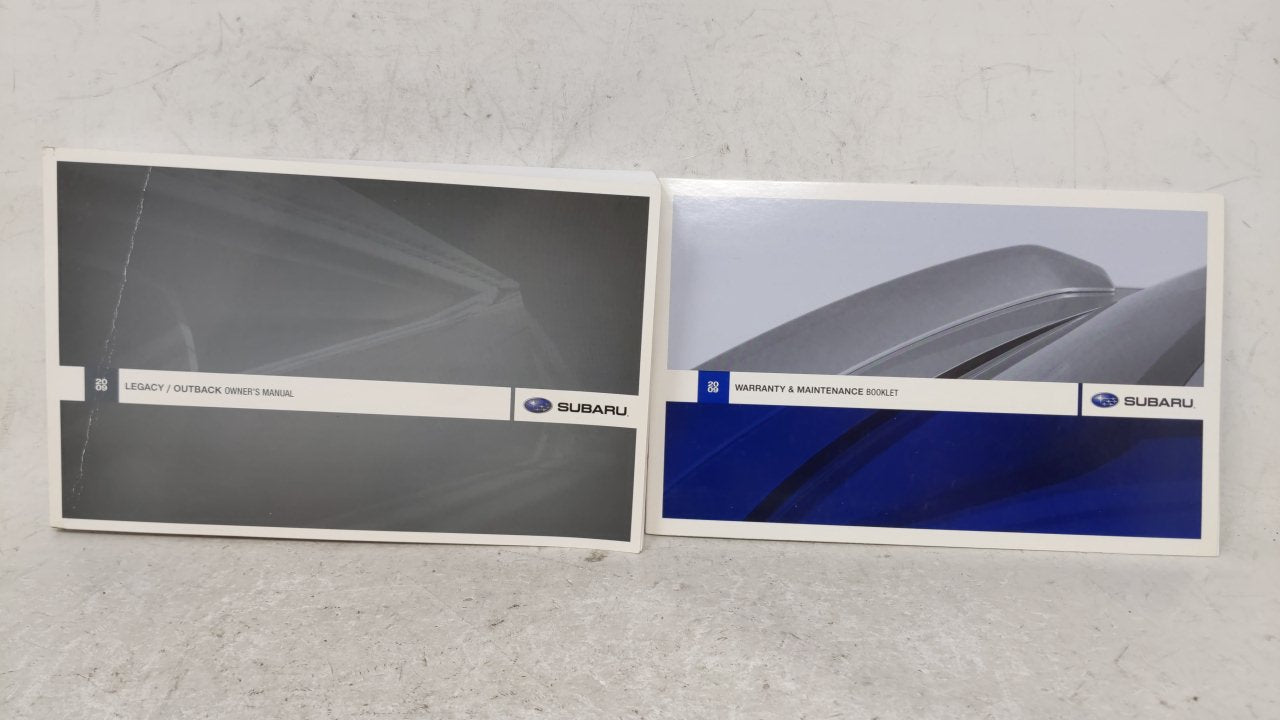 2009 Subaru Legacy Owners Manual Book Guide OEM Used Auto Parts - Oemusedautoparts1.com