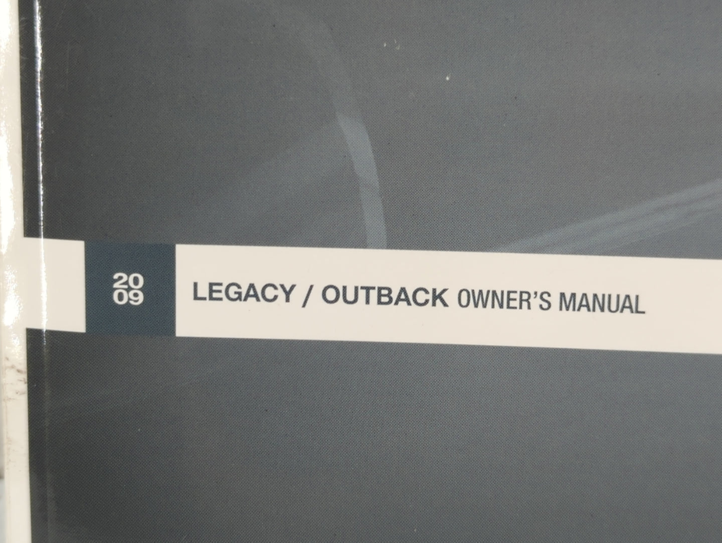 2009 Subaru Legacy Owners Manual Book Guide P/N:A2450BE-A OEM Used Auto Parts - Oemusedautoparts1.com