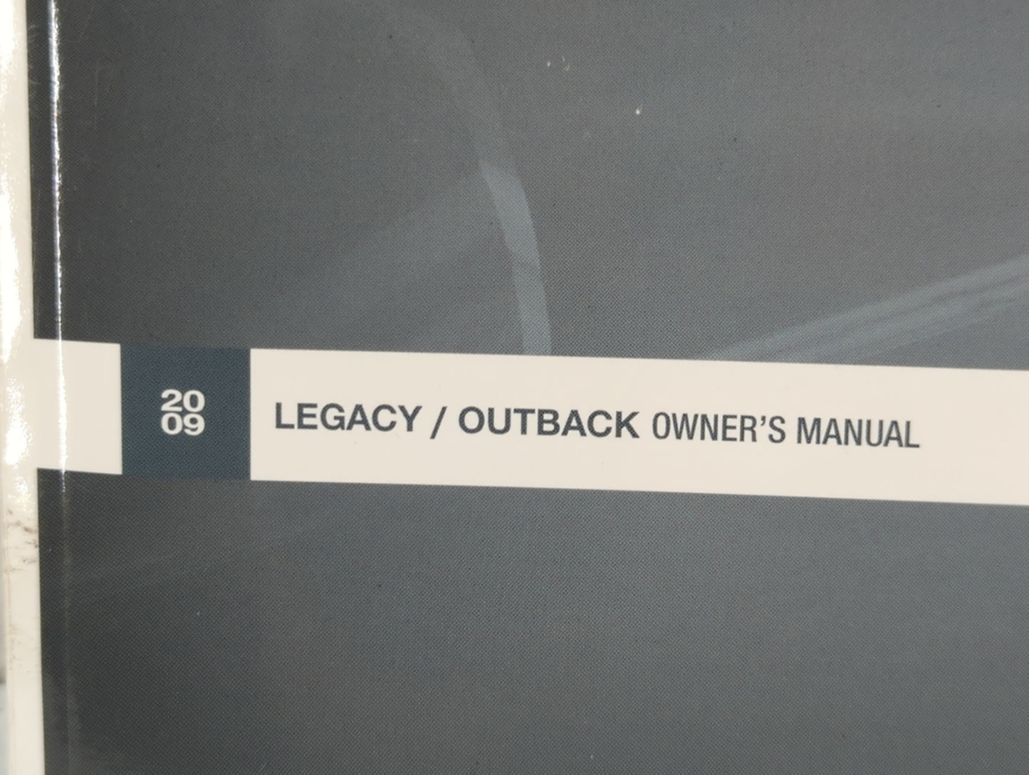 2009 Subaru Legacy Owners Manual Book Guide P/N:A2450BE-A OEM Used Auto Parts - Oemusedautoparts1.com