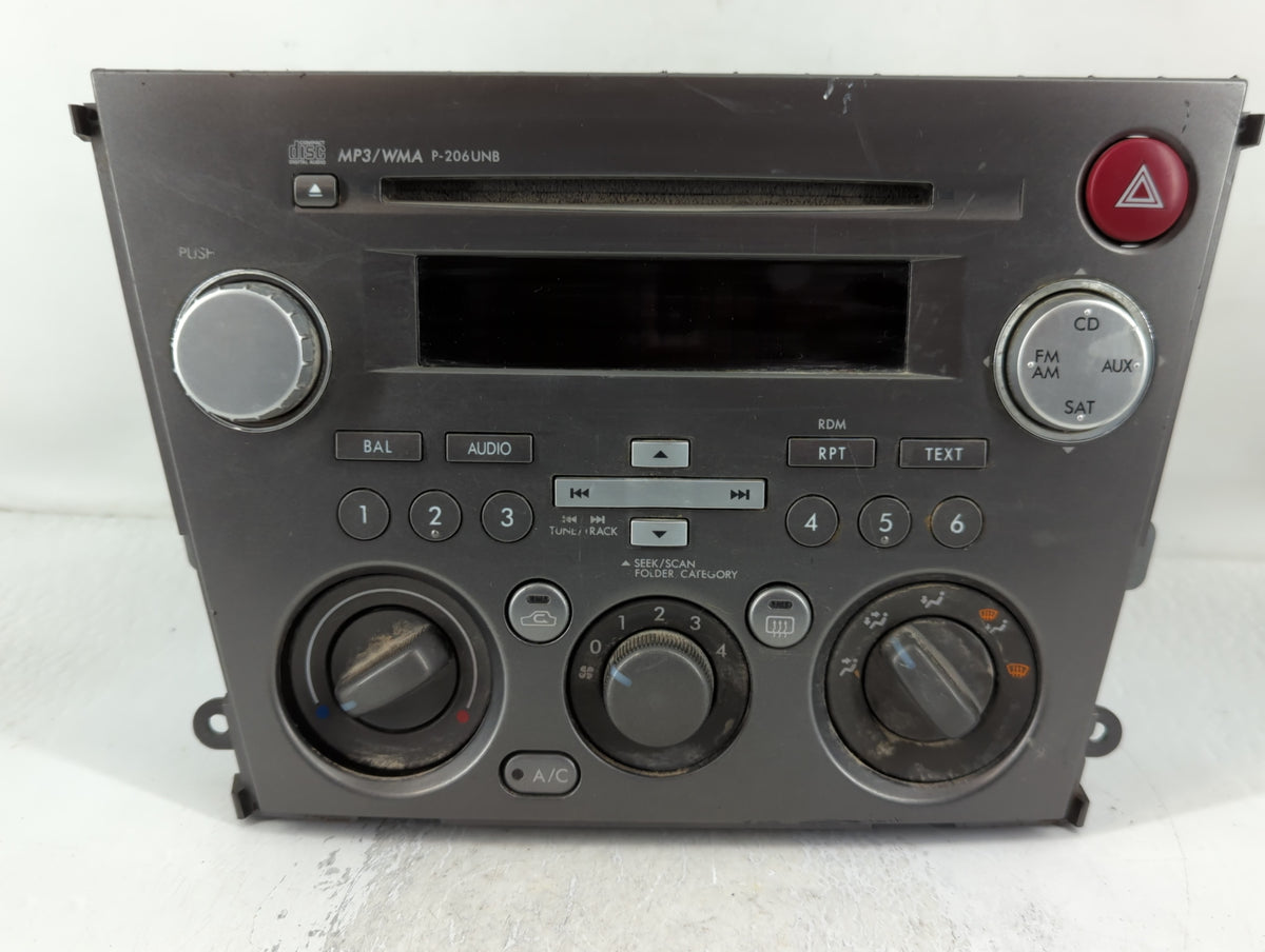 2007-2009 Subaru Legacy Am Fm Cd Player Radio Receiver 769538 - Oemusedautoparts1.com
