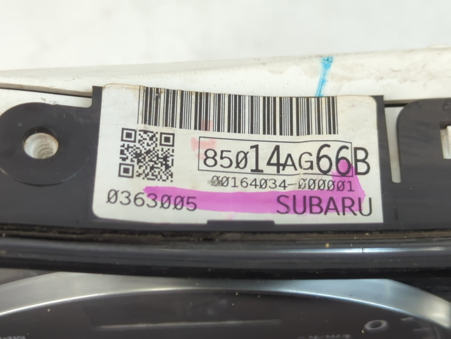 2009 Subaru Legacy Instrument Cluster Speedometer Gauges P/N:85014AG66B Fits OEM Used Auto Parts - Oemusedautoparts1.com