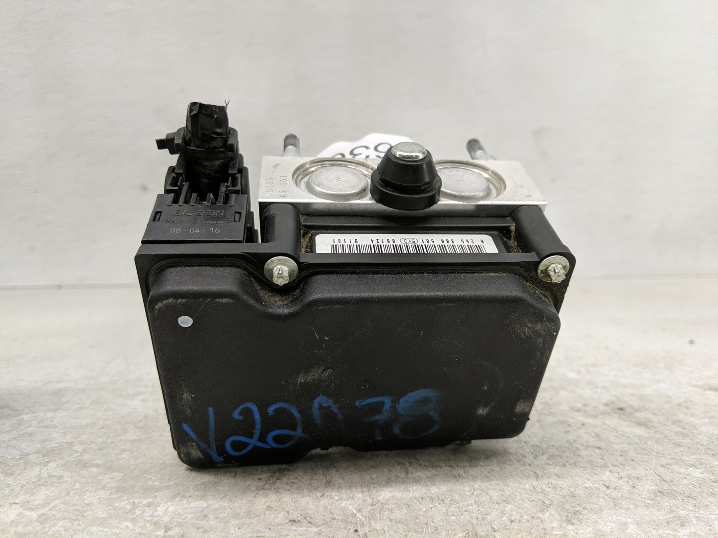 2008-2009 Suzuki Sx4 ABS Pump Control Module Replacement P/N:0 265 231 847 56110-80J02 Fits Fits 2008 2009 OEM Used Auto Par