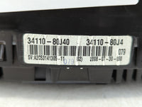 2008-2009 Suzuki Sx4 Instrument Cluster Speedometer Gauges P/N:34110-80J4 34110-80J40 Fits Fits 2008 2009 OEM Used Auto Part