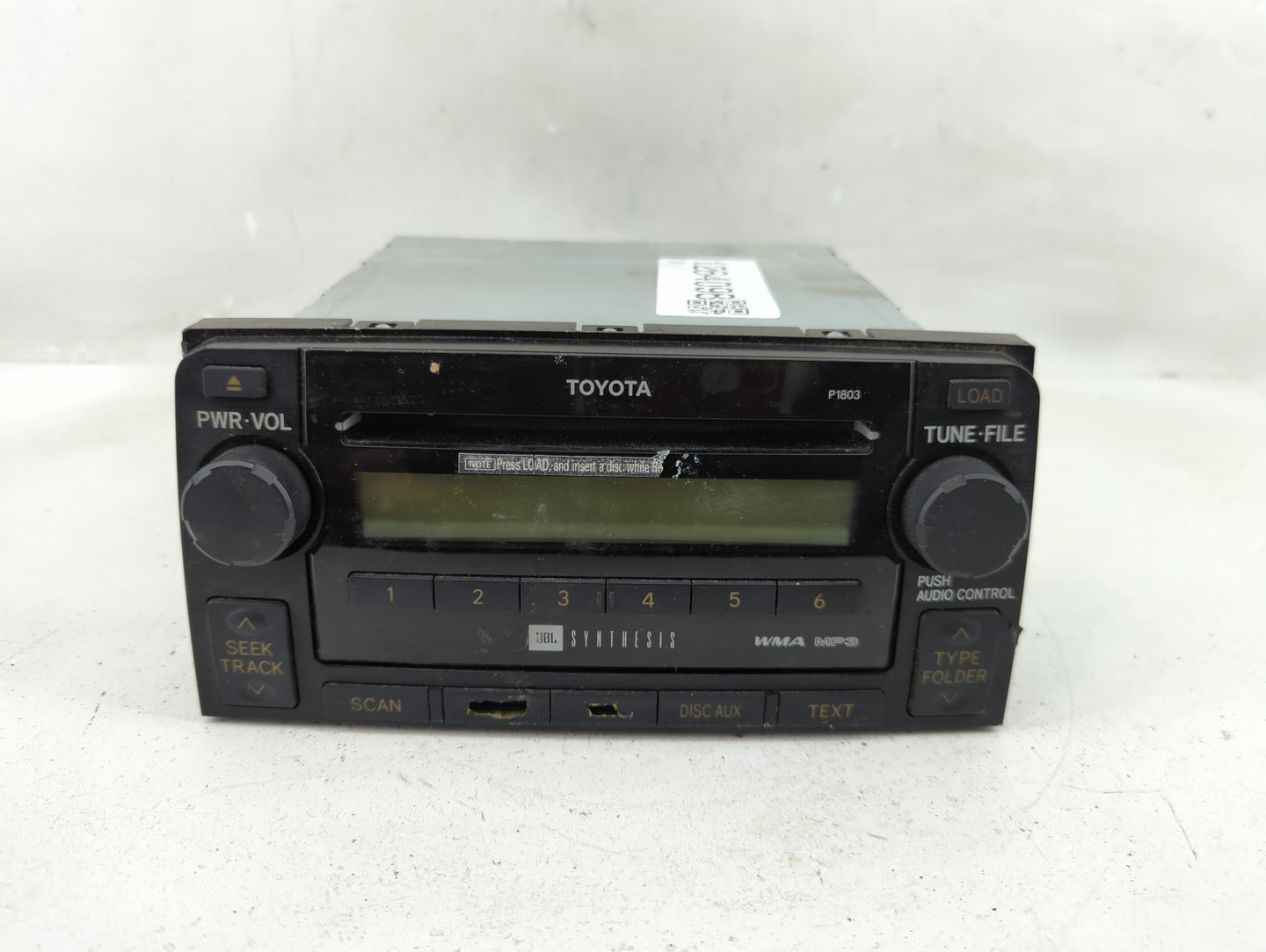 2006-2009 Toyota 4runner Radio AM FM Cd Player Receiver Replacement P/N:86120-35340 Fits Fits 2006 2007 2008 2009 OEM Used A