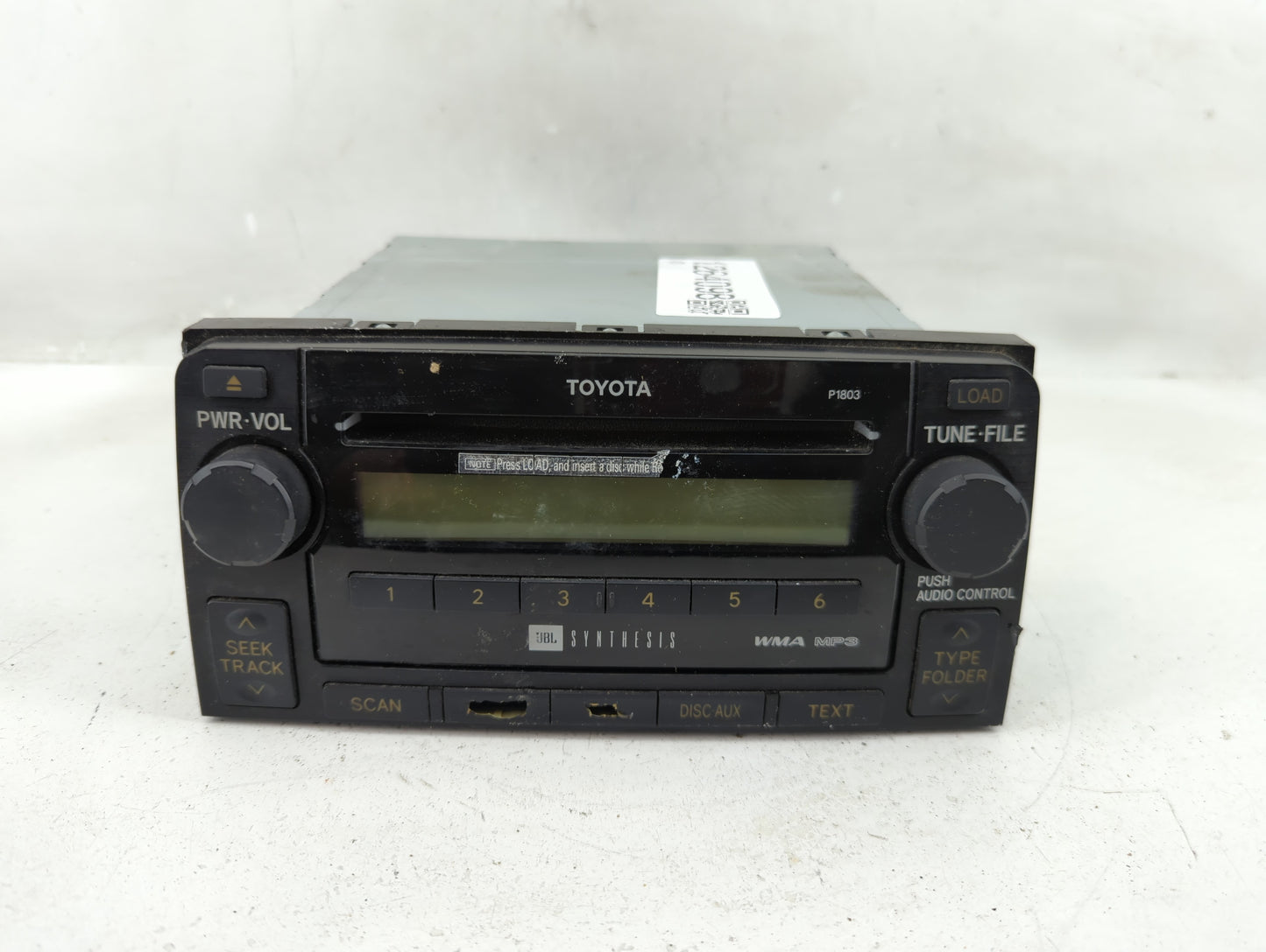 2006-2009 Toyota 4runner Radio AM FM Cd Player Receiver Replacement P/N:86120-35340 Fits Fits 2006 2007 2008 2009 OEM Used A
