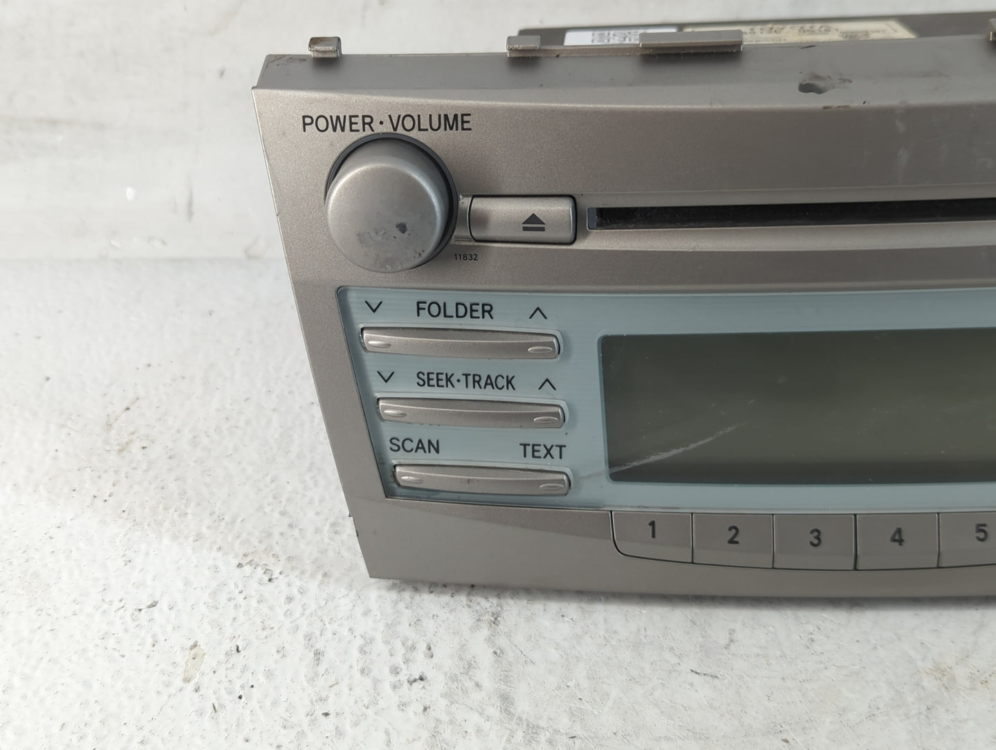 2007-2009 Toyota Camry Radio AM FM Cd Player Receiver Replacement P/N:86120-06181 Fits Fits 2007 2008 2009 OEM Used Auto Par