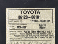 2007-2009 Toyota Camry Radio AM FM Cd Player Receiver Replacement P/N:86120-06181 Fits Fits 2007 2008 2009 OEM Used Auto Par