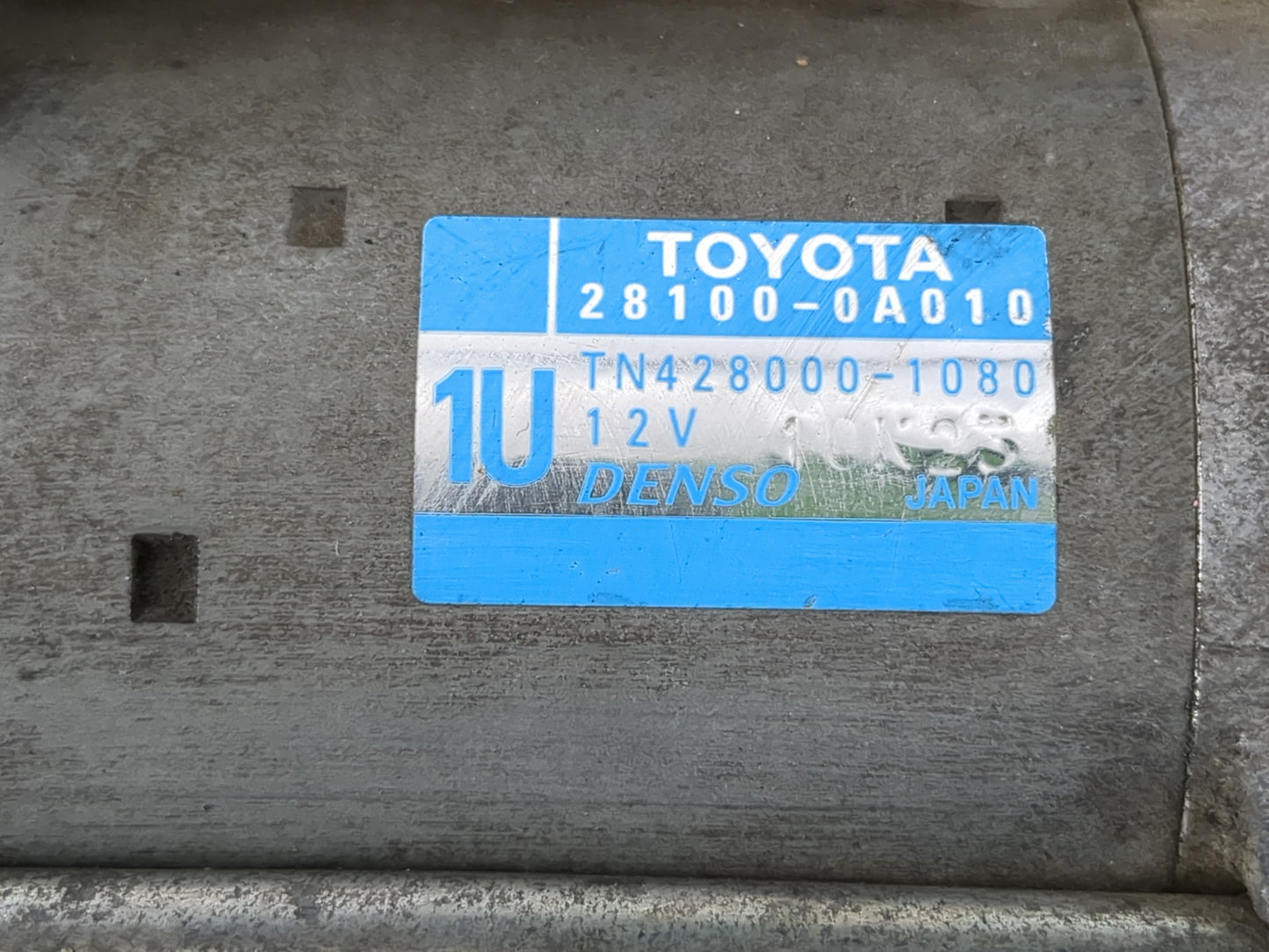 2009 Toyota Camry Car Starter Motor Solenoid OEM P/N:28100-0A010 Fits OEM Used Auto Parts - Oemusedautoparts1.com
