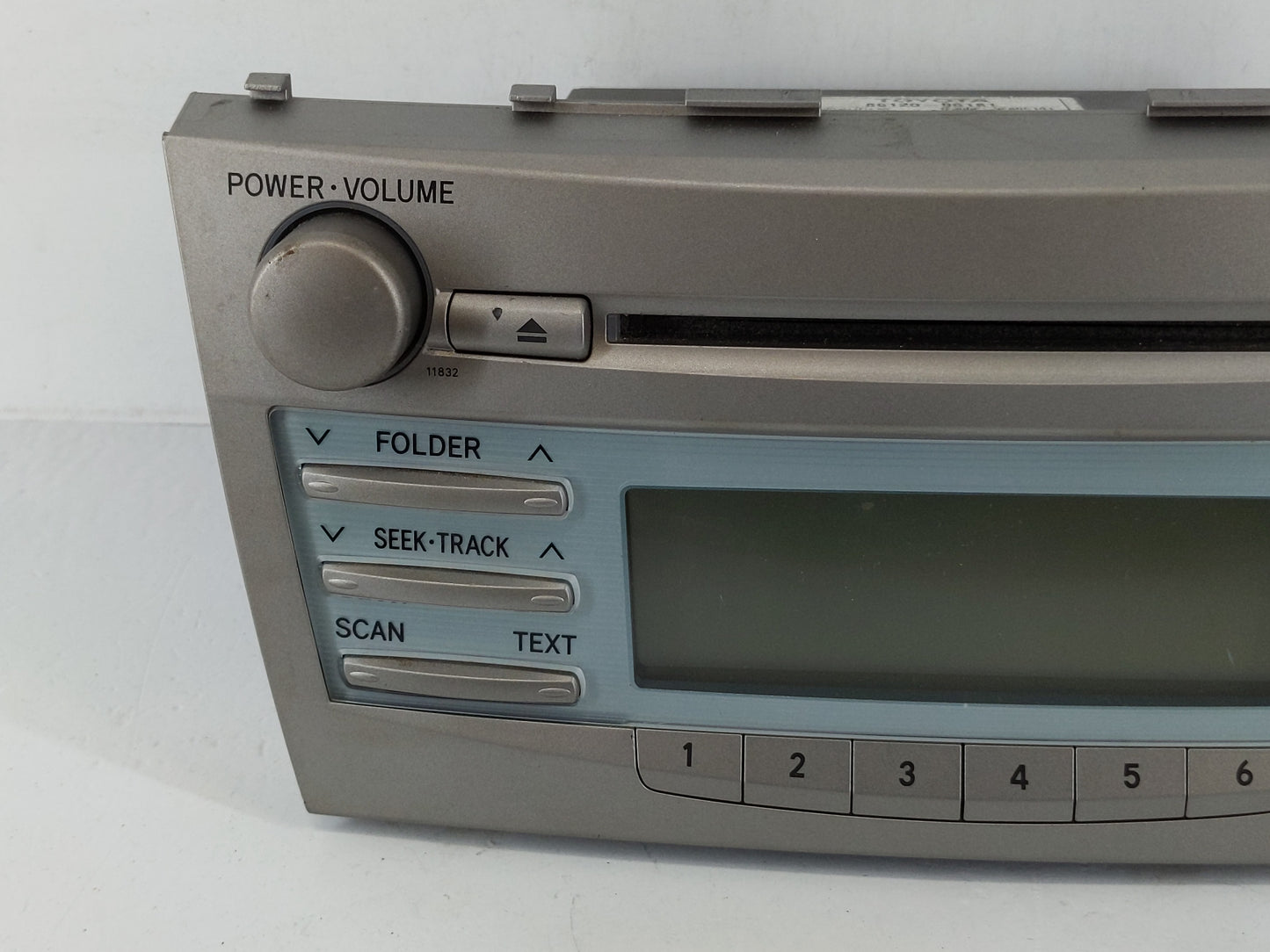 2007-2009 Toyota Camry Radio AM FM Cd Player Receiver Replacement P/N:86120-06181 Fits Fits 2007 2008 2009 OEM Used Auto Par