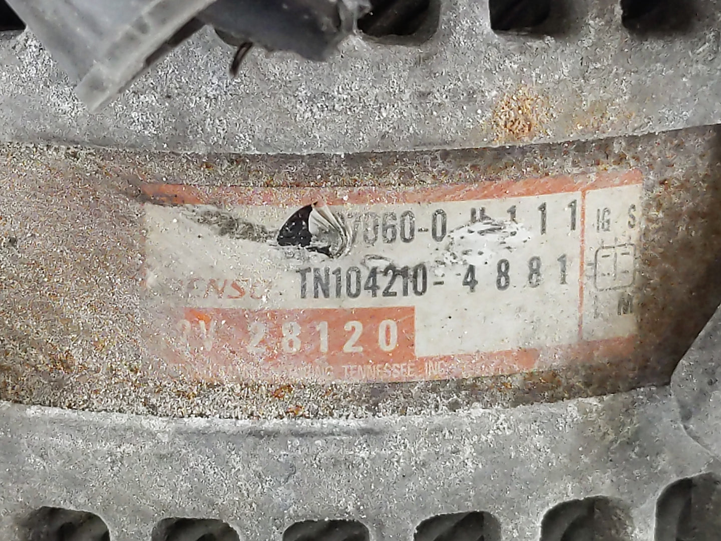 2007-2009 Toyota Camry Alternator Replacement Generator Charging Assembly Engine OEM P/N:TN104210-4881 Fits OEM Used Auto Pa