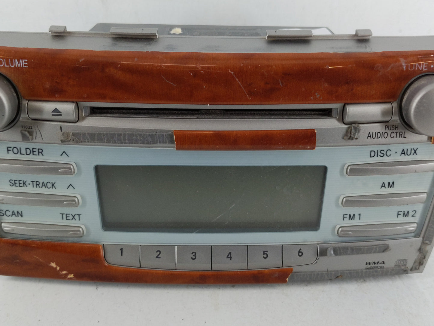 2007-2009 Toyota Camry Radio AM FM Cd Player Receiver Replacement Fits Fits 2007 2008 2009 OEM Used Auto Parts - Oemusedauto