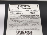 2007-2009 Toyota Camry Radio AM FM Cd Player Receiver Replacement P/N:122000-82101101 86120-06180 Fits Fits 2007 2008 2009 O