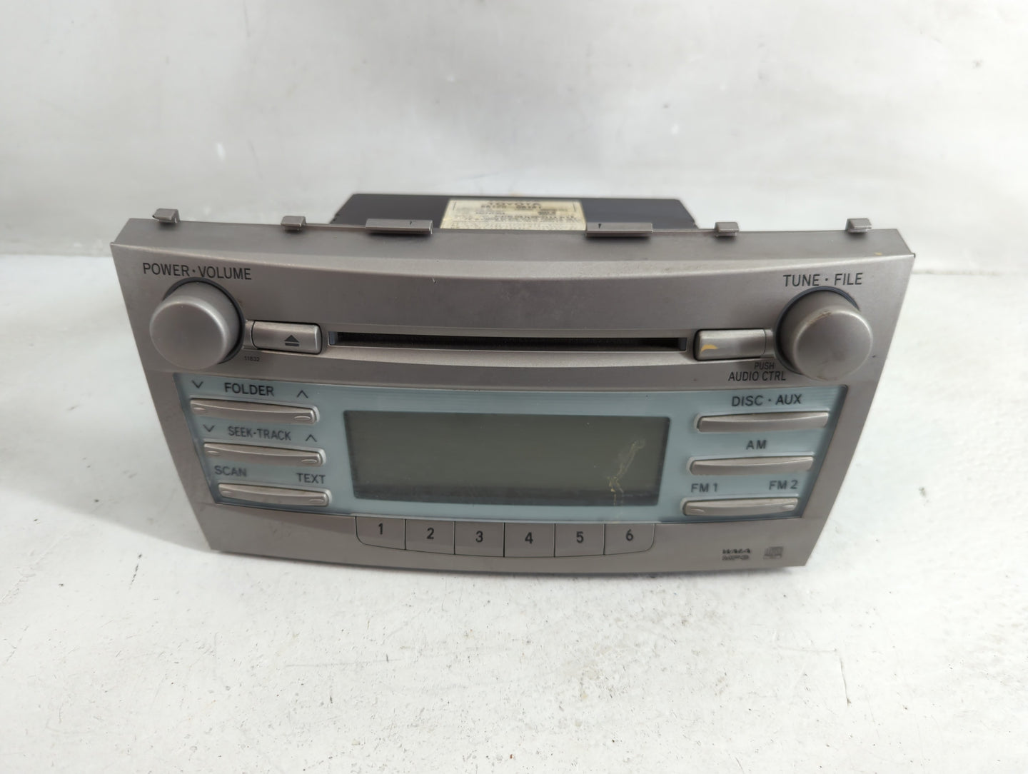 2007-2009 Toyota Camry Radio AM FM Cd Player Receiver Replacement P/N:86120-06181 Fits Fits 2007 2008 2009 OEM Used Auto Par