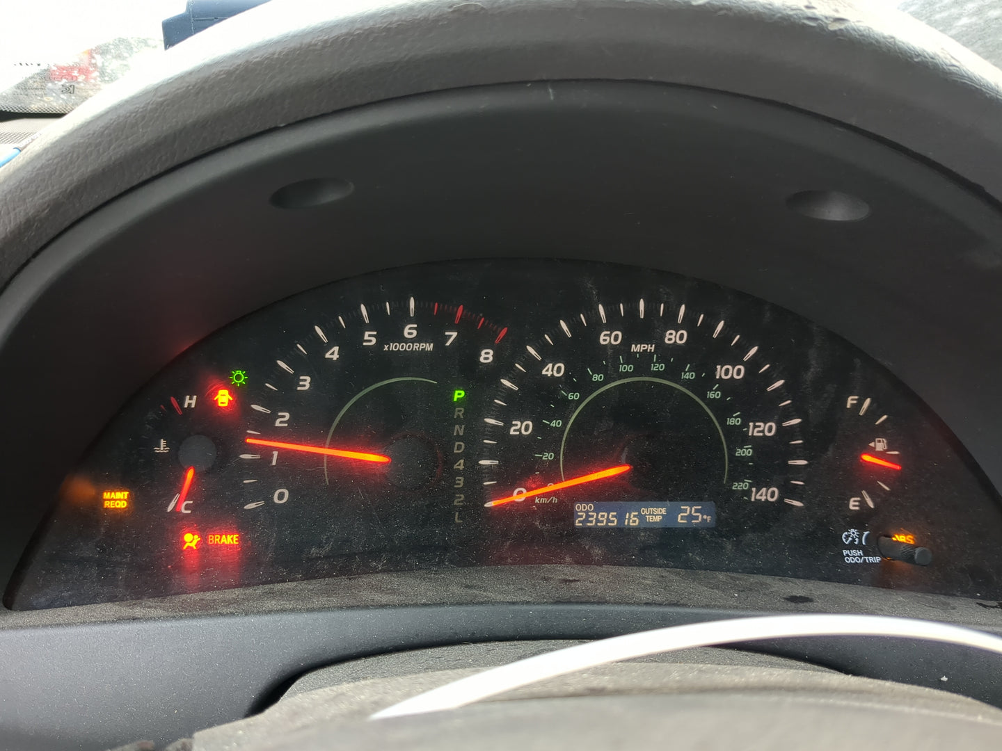 2007-2009 Toyota Camry Instrument Cluster Speedometer Gauges Miles:240K Fits Fits 2007 2008 2009 OEM Used Auto Parts - Oemus