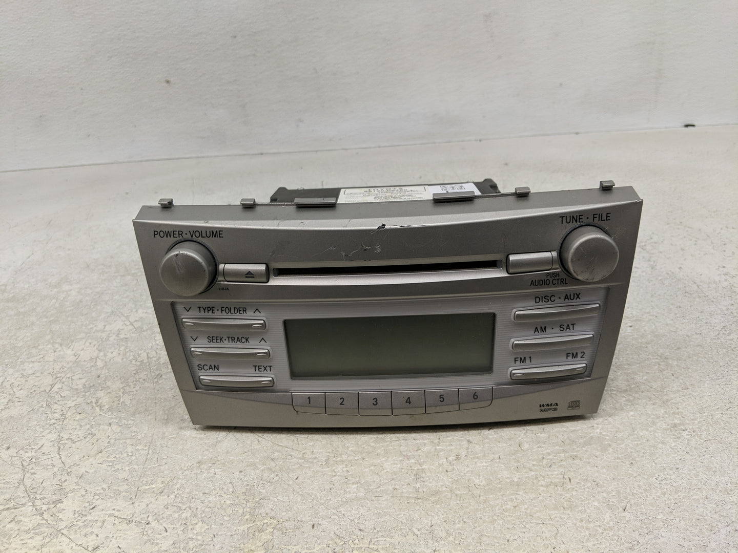 2007-2009 Toyota Camry Radio AM FM Cd Player Receiver Replacement P/N:86120-06480 Fits Fits 2007 2008 2009 OEM Used Auto Par