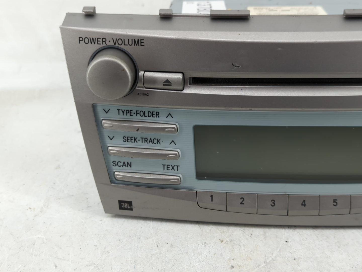 2007-2009 Toyota Camry Radio AM FM Cd Player Receiver Replacement P/N:86120-06191 Fits Fits 2007 2008 2009 OEM Used Auto Par