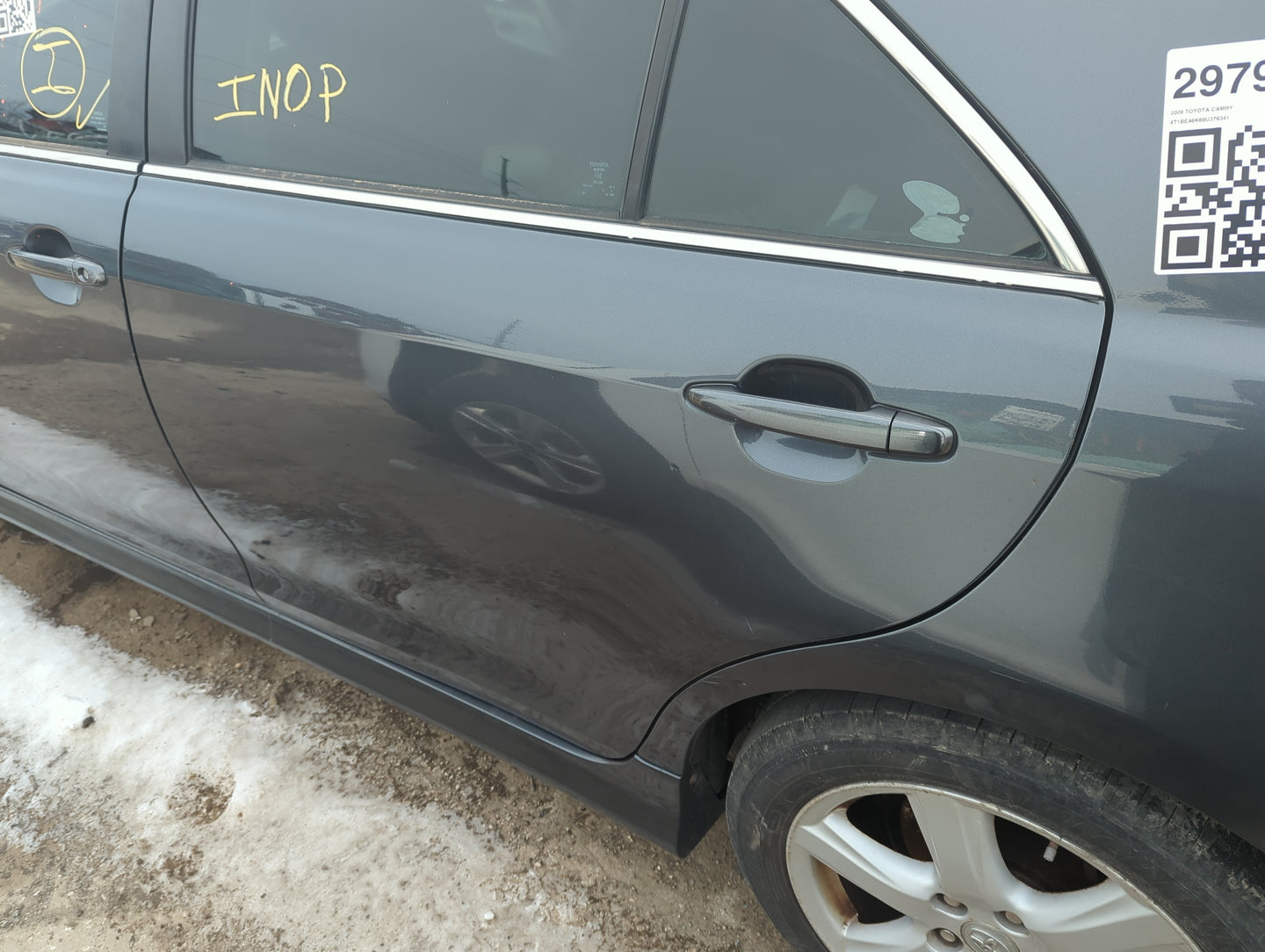 2007-2011 Toyota Camry Driver Rear Door Oem - Oemusedautoparts1.com