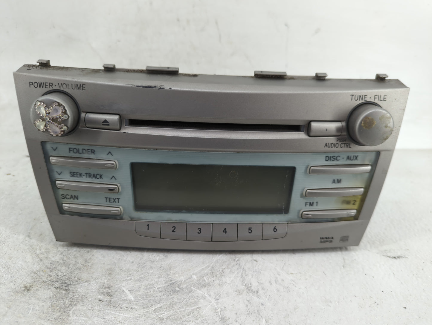2007-2009 Toyota Camry Radio AM FM Cd Player Receiver Replacement P/N:86120-06181 Fits Fits 2007 2008 2009 OEM Used Auto Par