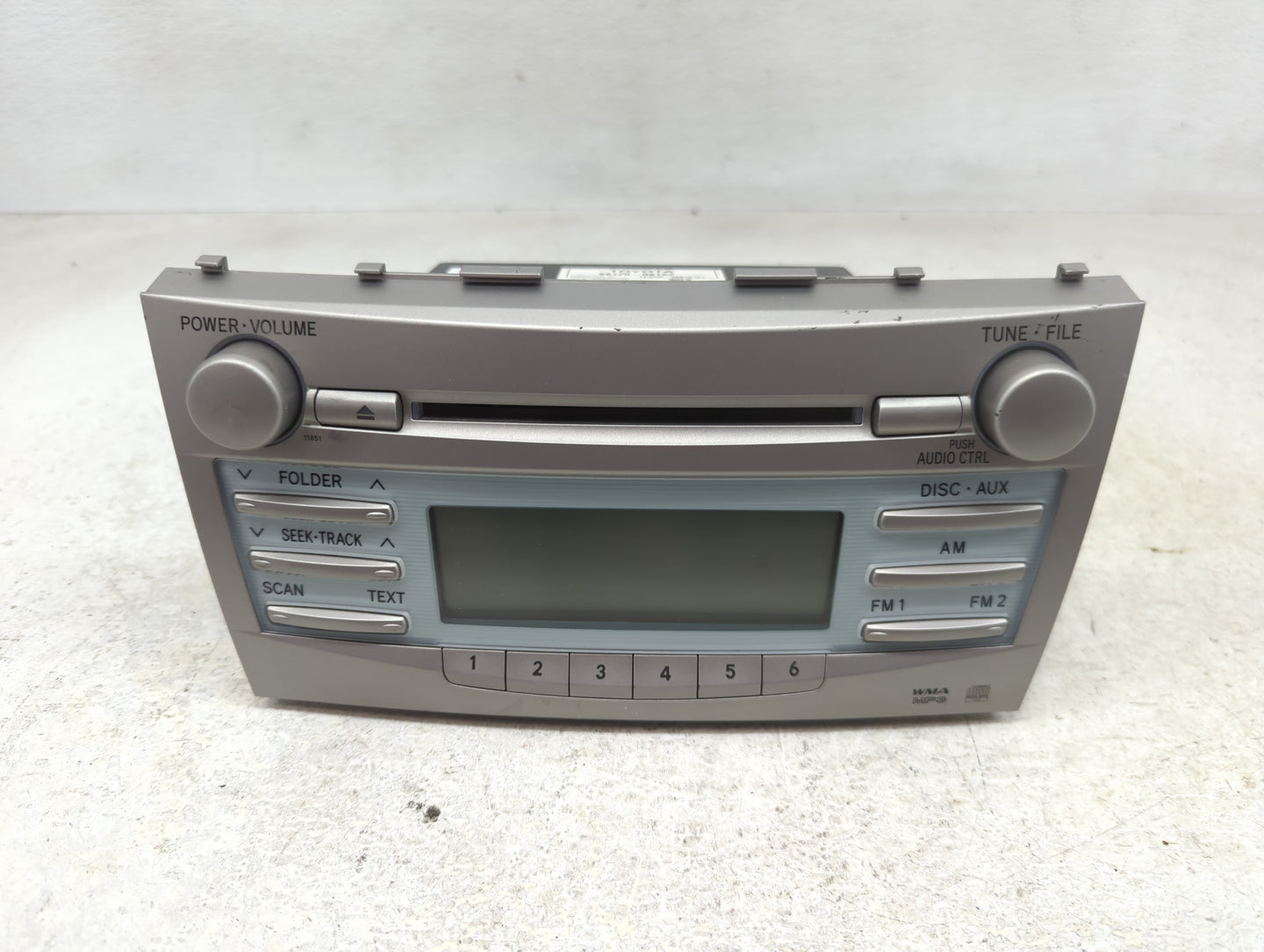 2007-2009 Toyota Camry Radio AM FM Cd Player Receiver Replacement P/N:86120-06182 Fits Fits 2007 2008 2009 OEM Used Auto Par