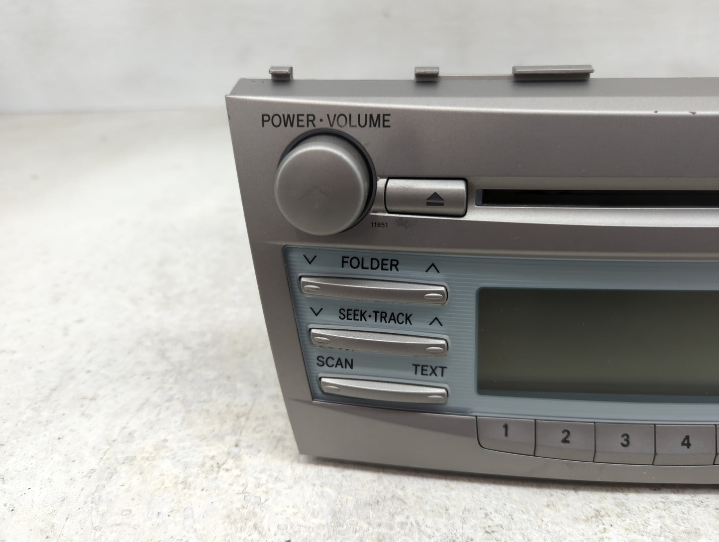 2007-2009 Toyota Camry Radio AM FM Cd Player Receiver Replacement P/N:86120-06182 Fits Fits 2007 2008 2009 OEM Used Auto Par