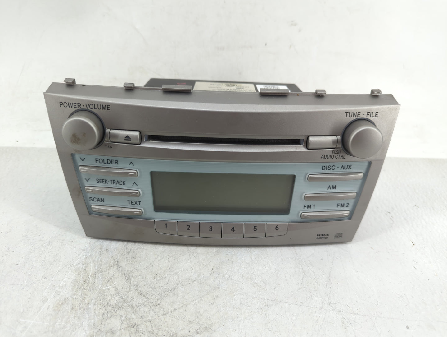 2007-2009 Toyota Camry Radio AM FM Cd Player Receiver Replacement P/N:86120-06181 Fits Fits 2007 2008 2009 OEM Used Auto Par