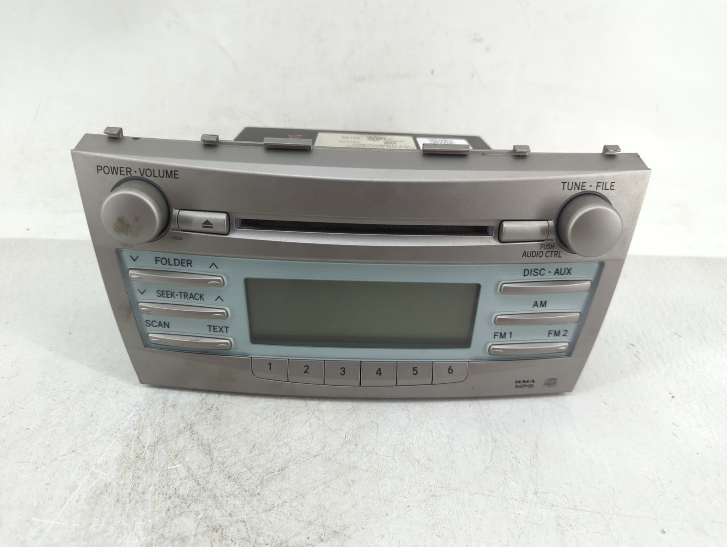 2007-2009 Toyota Camry Radio AM FM Cd Player Receiver Replacement P/N:86120-06181 Fits Fits 2007 2008 2009 OEM Used Auto Par