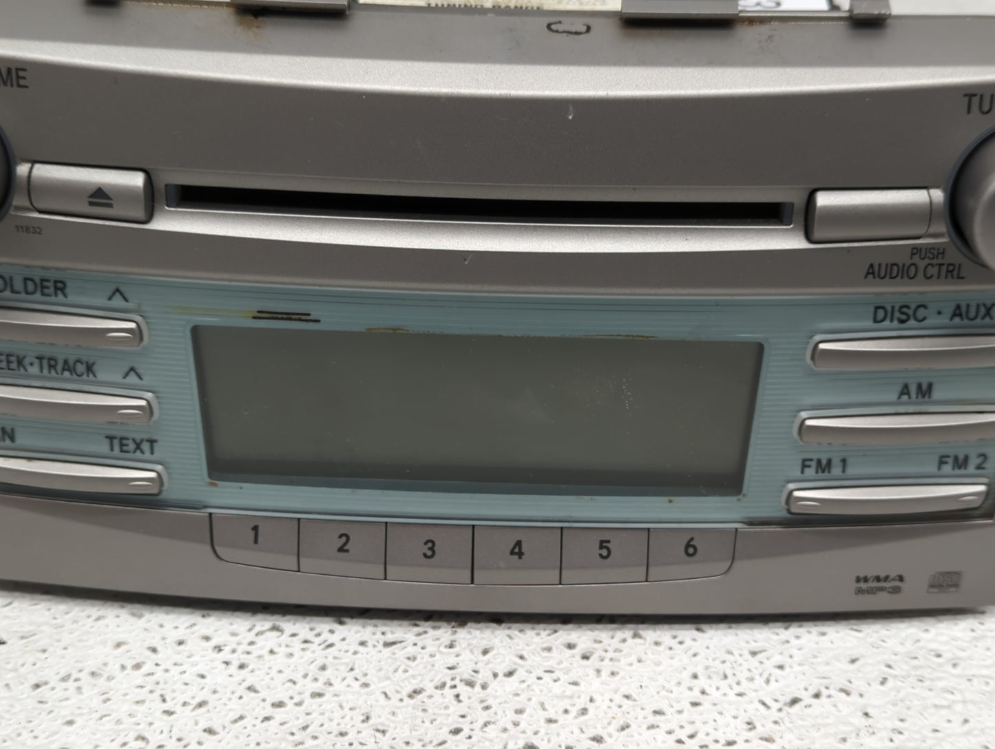 2007-2009 Toyota Camry Radio AM FM Cd Player Receiver Replacement P/N:86120-06181 Fits Fits 2007 2008 2009 OEM Used Auto Par