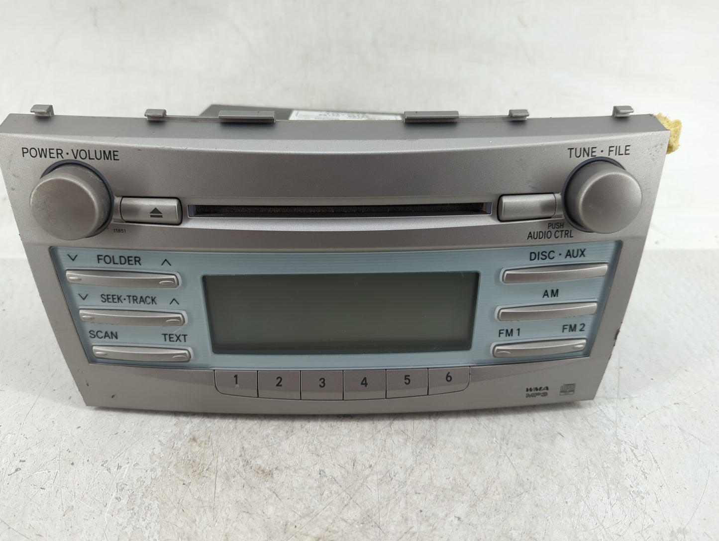 2007-2009 Toyota Camry Radio AM FM Cd Player Receiver Replacement P/N:86120-06182 Fits Fits 2007 2008 2009 OEM Used Auto Par