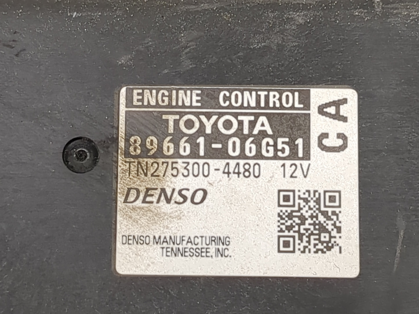 2008-2009 Toyota Camry PCM Engine Control Computer ECU ECM PCU OEM P/N:TN275300-4480 89661-06G51 Fits Fits 2008 2009 OEM Use
