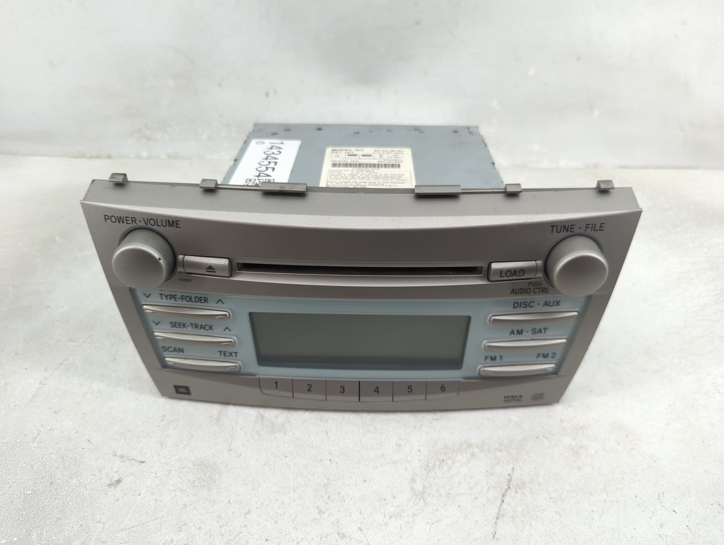 2007-2009 Toyota Camry Radio AM FM Cd Player Receiver Replacement P/N:86120-06191 CQ-ES8760X Fits Fits 2007 2008 2009 OEM Us