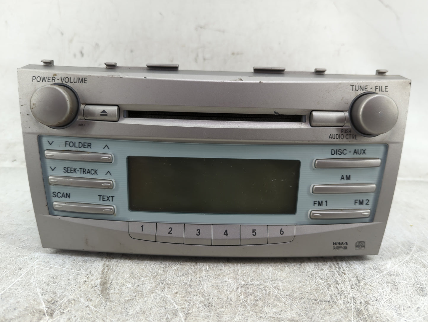 2007-2009 Toyota Camry Radio AM FM Cd Player Receiver Replacement P/N:86120-06182 M3A38583 Fits Fits 2007 2008 2009 OEM Used