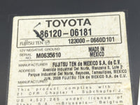 2007-2009 Toyota Camry Radio AM FM Cd Player Receiver Replacement P/N:86120-06181 Fits Fits 2007 2008 2009 OEM Used Auto Par