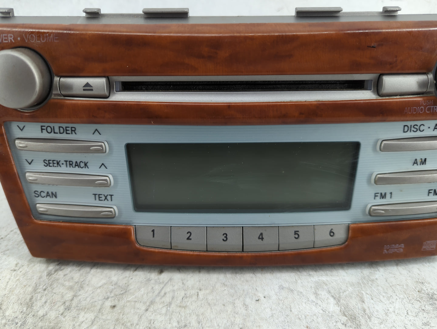2007-2009 Toyota Camry Radio AM FM Cd Player Receiver Replacement P/N:86120-06181 123000-0660D101 Fits Fits 2007 2008 2009 O