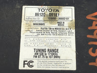 2007-2009 Toyota Camry Radio AM FM Cd Player Receiver Replacement P/N:86120-06181 123000-0660D101 Fits Fits 2007 2008 2009 O