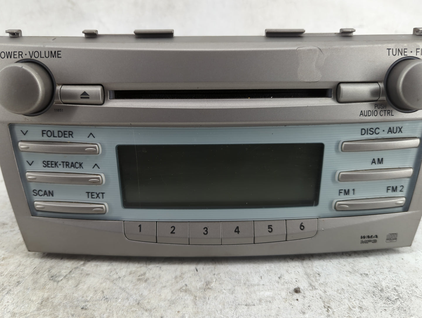 2007-2009 Toyota Camry Radio AM FM Cd Player Receiver Replacement P/N:86120-06182 123000-06610101 Fits Fits 2007 2008 2009 O