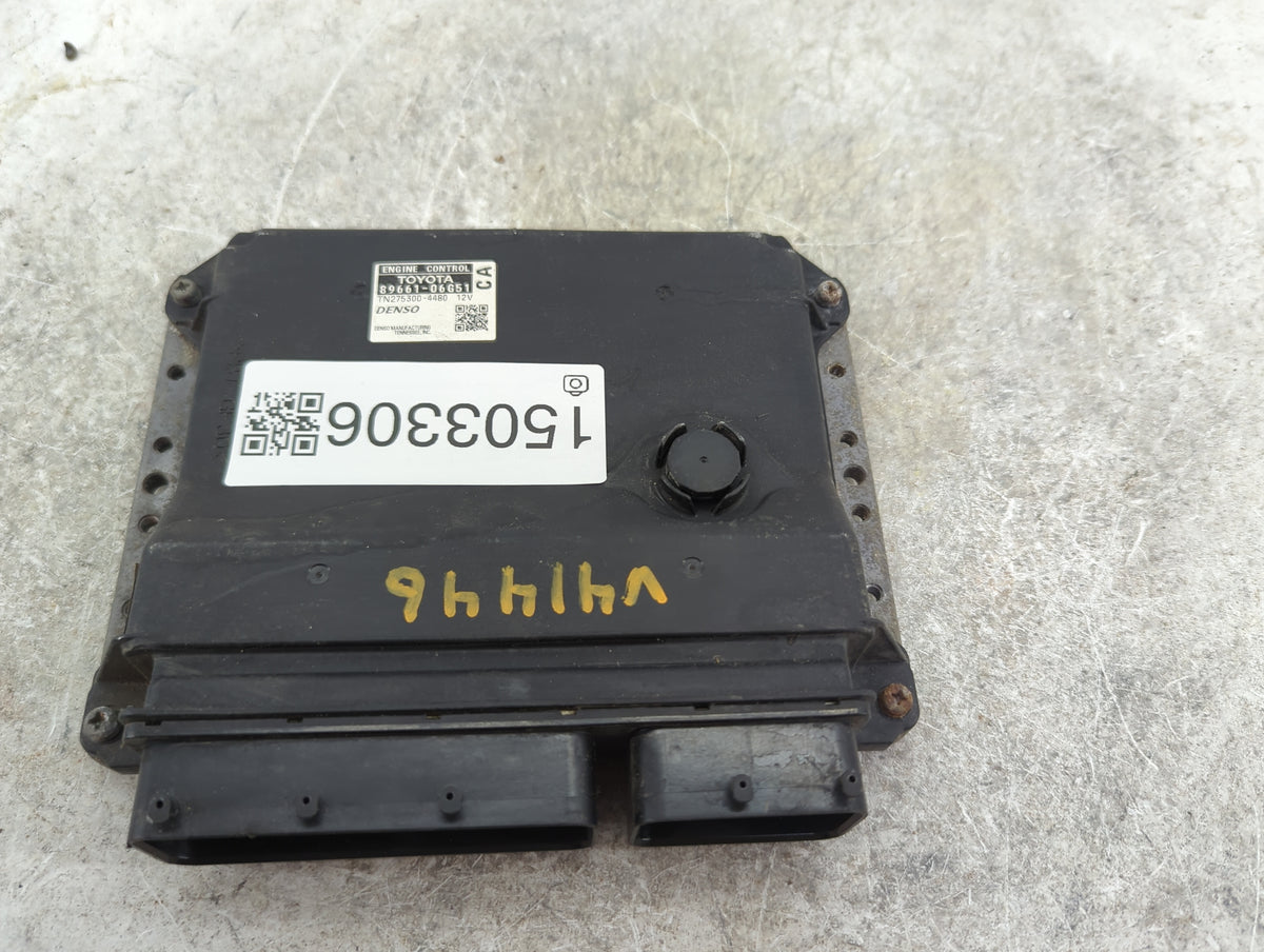 2008-2009 Toyota Camry PCM Engine Control Computer ECU ECM PCU OEM P/N:89661-06G51 TN275300-4480 Fits Fits 2008 2009 OEM Use