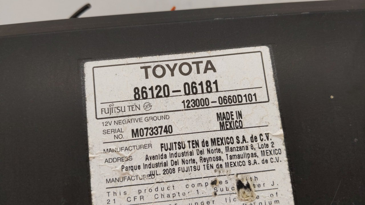 2007-2009 Toyota Camry Am Fm Cd Player Radio Receiver - Oemusedautoparts1.com