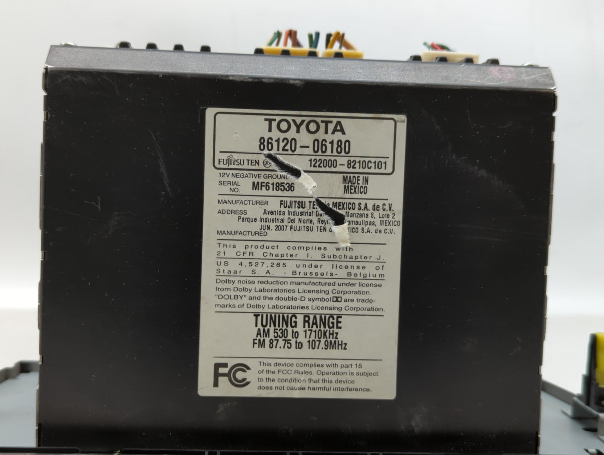 2007-2009 Toyota Camry Am Fm Cd Player Radio Receiver 348342 - Oemusedautoparts1.com