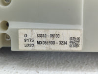 2009 Toyota Camry Digitial Dash Clock P/N:83910-06100 Fits OEM Used Auto Parts - Oemusedautoparts1.com