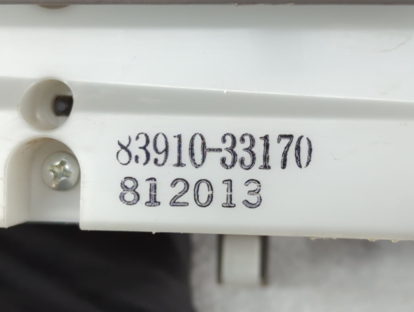 2009 Toyota Camry Digitial Dash Clock P/N:83910-33170 Fits OEM Used Auto Parts - Oemusedautoparts1.com