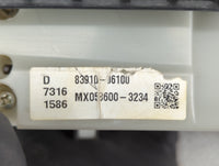 2009 Toyota Camry Dash Front Digital Clock Display  Black - Oemusedautoparts1.com
