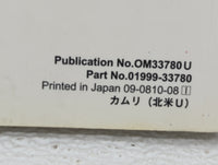 2009 Toyota Camry Owners Manual Book Guide OEM Used Auto Parts - Oemusedautoparts1.com