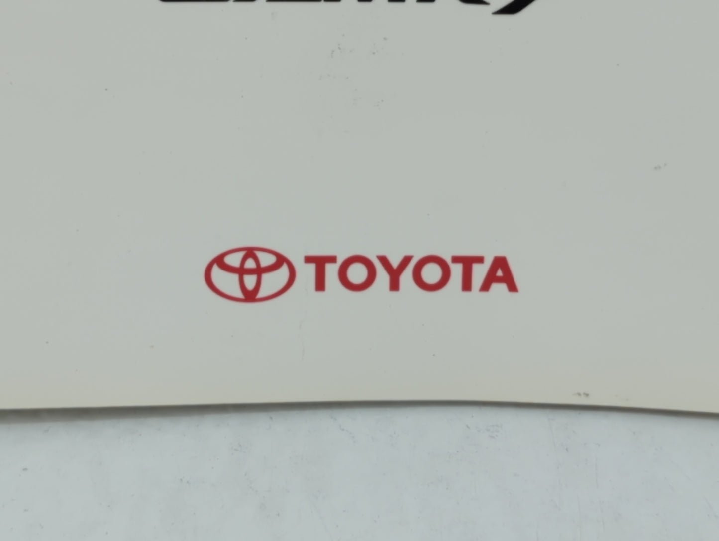 2009 Toyota Camry Owners Manual Book Guide OEM Used Auto Parts - Oemusedautoparts1.com